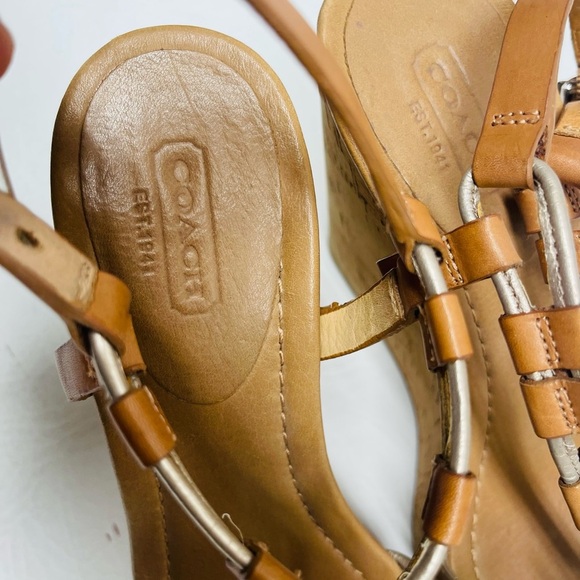 Coach womens wedges size Georgina size 7.5 - Picture 4 of 9